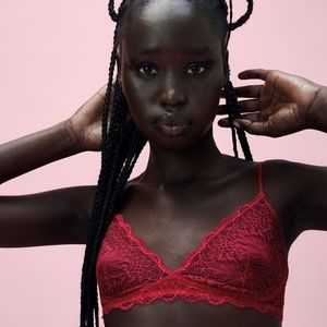 [NWT] Zara lace triangle bralette